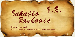 Vukajlo Rašković vizit kartica